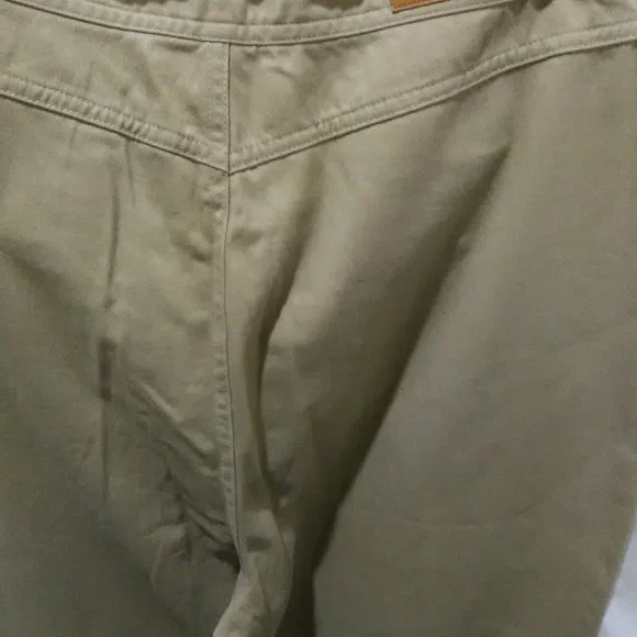 Khakis Rag Washed Comfort Women's Pants Color Beige Size 11/12 - Picture 7 of 8